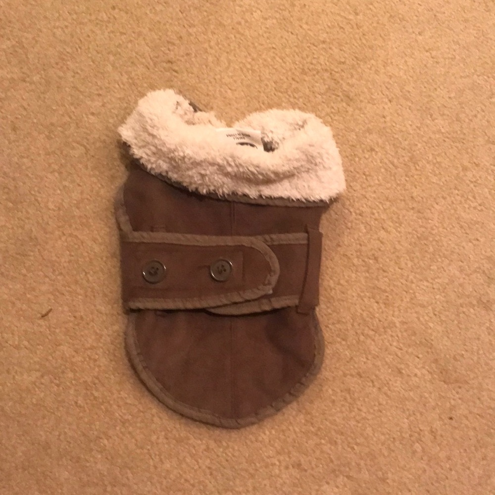 Puppy Coat with Faux Sherling